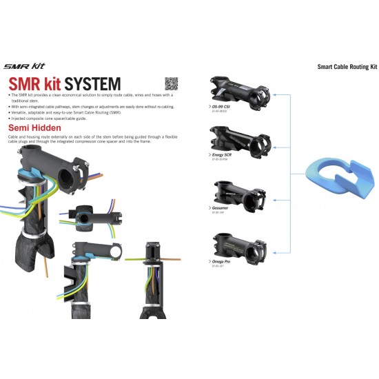 FSA SMR kit felső takaró sapka, adapter kupak, kábel gyűjtő kit - rejtett kábelezésű vázhoz és hagyományos stucnihoz ACR SLA 16000222000110