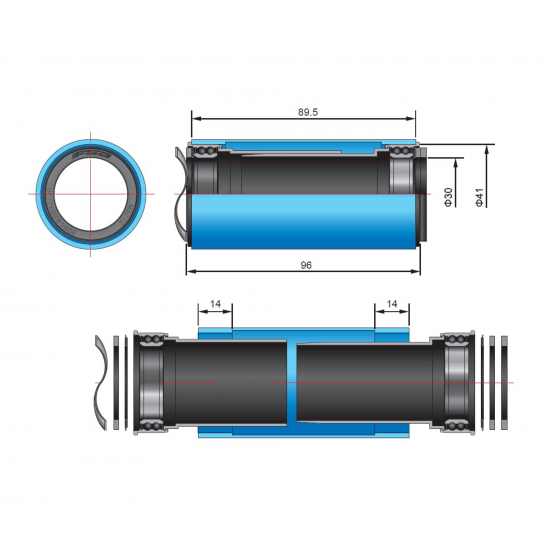 FSA bottom bracket BB392 EVO crank to Press Fit BB89.5 92 mm frame, 200-0020000110 EL247
