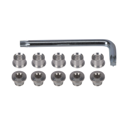 FSA bolt set, 5x, E0024 and T30 torx tool, silver