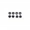FSA chainring crankset bolt and nut set , steel black 4x ML138+ML462 390-0054000151