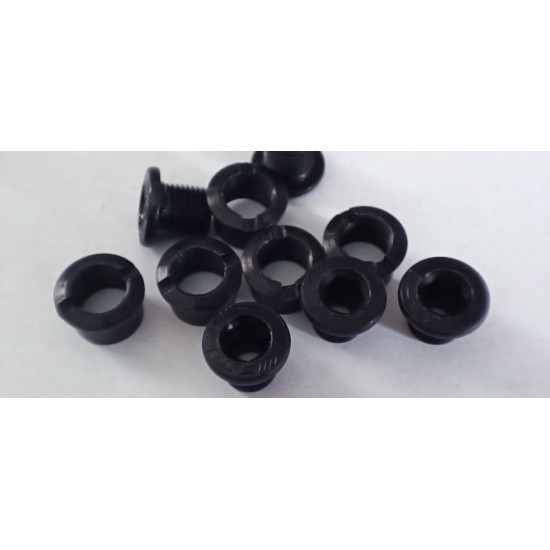 FSA lánctányér - lánckerék csavar és anya szett alu fekete 5x ML163 és ML085 390-0098000150