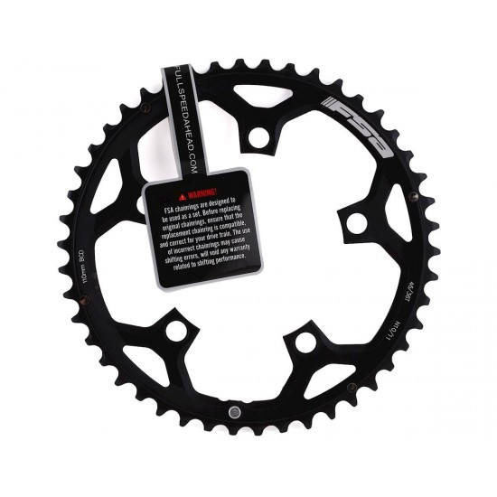 FSA lánctányér - lánckerék alu Pro 46T 110 BCD 10-11s 5 lyukas, csavaros 110x50 fekete WA441 371-0246D