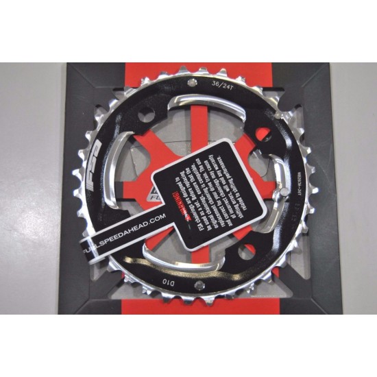 FSA lánctányér - lánckerék Pro MTB mountain bike e-bike 36T 104 BCD alu 4 lyukas, csavaros 104x36 10 s fekete WB263A 380-0636G