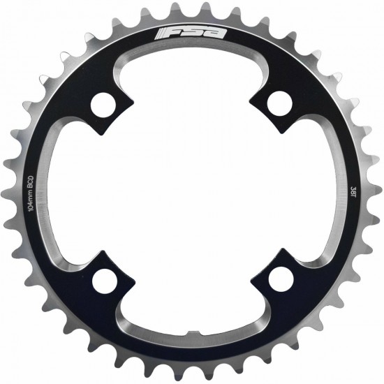 FSA chainring DH Pro MTB e-bike 38T 104 BCD alloy 4 holes bolts 104x38 black 3 mm 9 10 11 s WB169 380-1038A