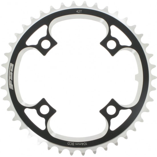 FSA lánctányér - lánckerék DH Pro MTB mountain bike e-bike 42T 104 BCD alu 4 lyukas, csavaros 104x42 3 mm 9 10 11 s fekete WB171 380-1042A