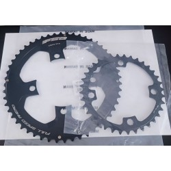 FSA lánctányér - lánckerék SL-K Powerbox ABS kit 110 BCD 52T és 36T Shimano SRAM N11 4 lyukas, csavaros WA400 WB140 fekete 37100069006011