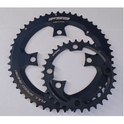 FSA lánctányér - lánckerék SL-K Powerbox ABS kit 110 BCD 50T és 34T Shimano SRAM N11 4 lyukas, csavaros WA399 WB139 fekete 37100070005011