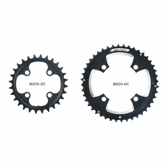 FSA lánctányér - lánckerék e-bike alu / acél szett dupla trekking 44 / 30 T BCD 104 / 64 mm láncvonal 49 mm 10 sebesség W0108 + WB324 + WC076 38000102080050