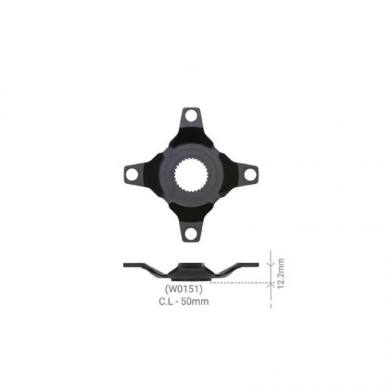 FSA hajtómű lánckerék kereszt, spider E-BIKE BOSCH GEN4 BCD 104 1x 12 s láncvonal 50 mm W0151 38000446000050