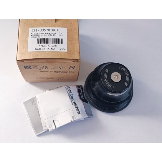 FSA kormánycsapágy NO.57SC alloy 1-1/8 - 1.5 16.4 mm integrált tapered ID OD 49 62 mm, fekete TH-874-1 121-0057018010