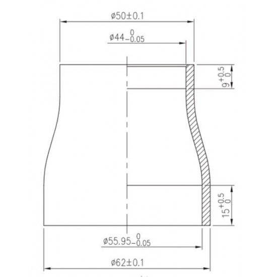 FSA kormánycsapágy Orbit NO57.E-1 1-1/8 1.5 R tapered félintegrált 50 62 mm 15 mm stack 16.9 + 2.9 = 19.8 mm 121-0491