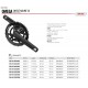 FSA crankset road / gravel bicycle Omega Direct Mount 2x MegaEXO 19 mm spindle, 12 speed