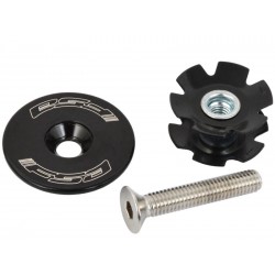 FSA Star nut kupak alu / acél villa rózsa, kompressziós dugó kompresszor 1 1/8 " fekete 160-2002