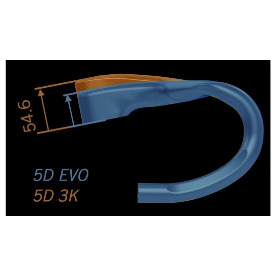 Vision Metron 5D ACR EVO integrált karbon kompakt hajlítású aero országúti kormány, rejtett kábelezés