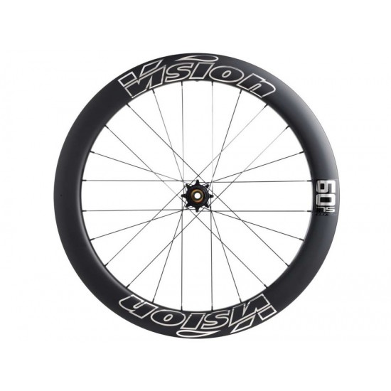 Vision kerékszett Metron 60 SL DB TLR Silver Edition ezüst feliratos peremes, tárcsafékes országúti tubeless ready karbon kerék