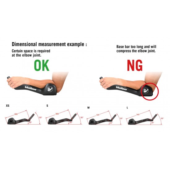 Vision Metron TFE EVO karbon triatlon, időfutam TT könyöklő