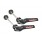 Through axle, wheel quick release skewers
