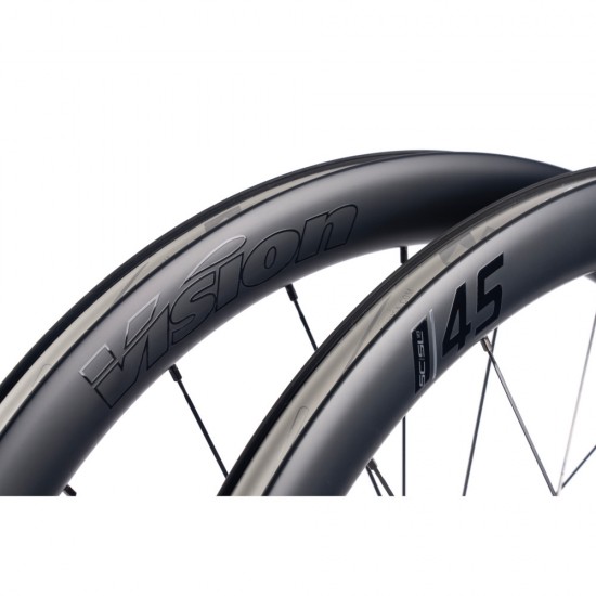 Vision kerékszett SC 45 SL Disc TLR peremes, tárcsafékes országúti tubeless ready karbon kerék