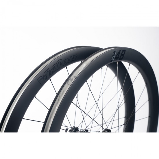 Vision kerékszett SC 48 i25 Disc TLR peremes, tárcsafékes gravel aero országúti tubeless ready karbon kerék