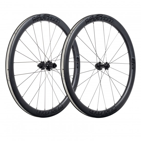 Vision kerékszett SC 45 Disc TLR peremes, tárcsafékes országúti tubeless ready karbon kerék