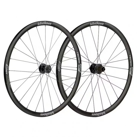 Vision kerékszett országúti gravel tárcsafékes Team 30 AGX i23 24 küllős, tubeless ready, fekete, 28"