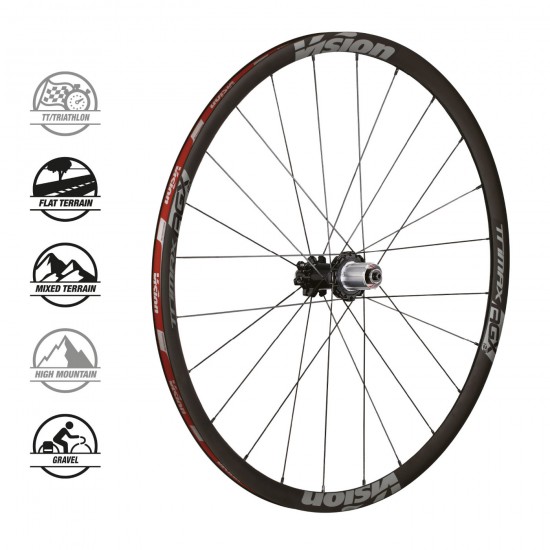 Vision kerékszett 30 i23 DB AGX Aero Gravel gravel tárcsafékes kerék, peremes, Shimano SRAM XDR