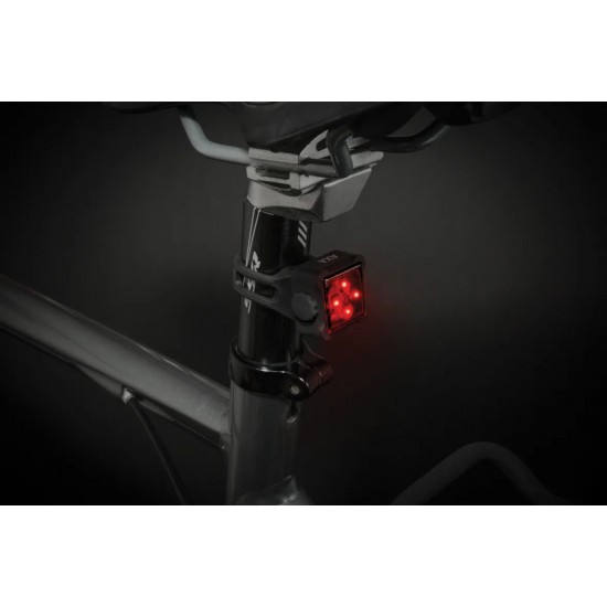 AXA bicycle light Niteline T4-R front and rear USB chargable ultralight and compact, road mtb, e-bike, trekking