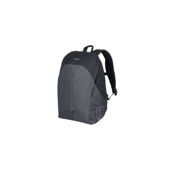 Basil backpack cycling B-Safe Commuter Nordlicht 13L Bicycle, USB port, laptop compartment, Graphite Black
