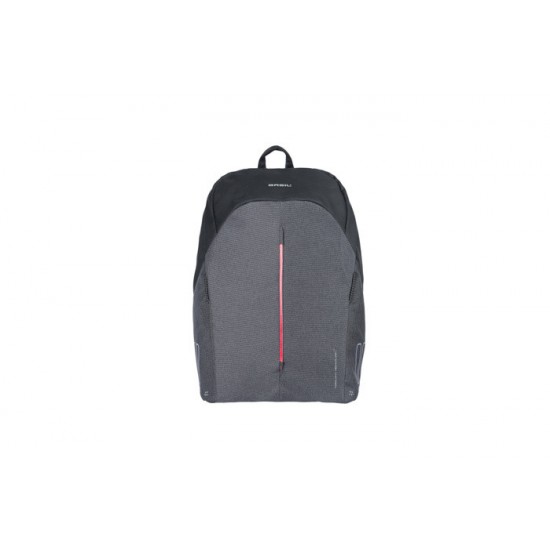 Basil backpack cycling B-Safe Commuter Nordlicht 13L Bicycle, USB port, laptop compartment, Graphite Black