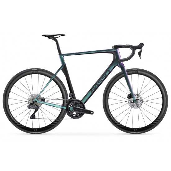 Basso Diamante SV aero karbon tárcsafékes országúti kerékpár Shimano Ultegra Di2 12 s Microtech RE38 karbon kerék