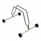BICISUPPORT BS050 SINGLE BIKE ROLLING STAND WITH WHEELS FLOOR RACK