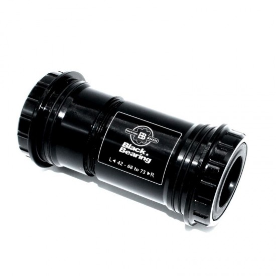 Black Bearing középcsapágy rozsdamentes acél csapágyas PressFit BB 42 68 - 73 mm Shimano Hollowtech II 24 tengelyhez és GXP adapter is van hozzá BB-42-68/73-24-S