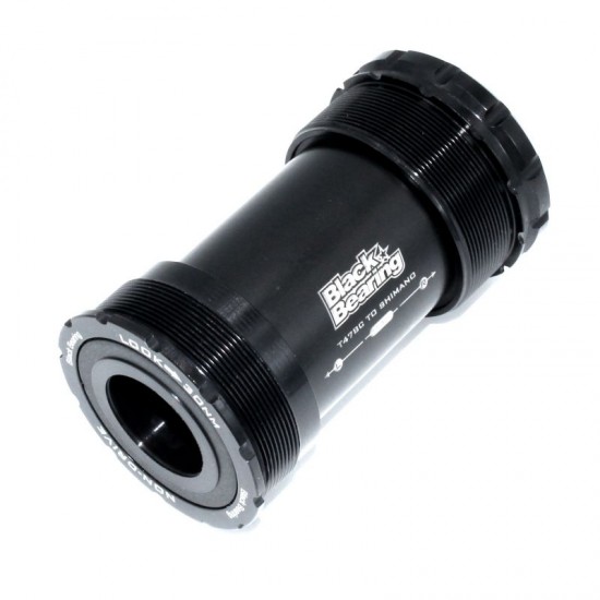 Black Bearing középcsapágy kerámia csapágyas T47 A Asymmetric menetes Shimano 24 mm / SRAM GXP tengelyhez ceramic pl. Factor Cervelo BB-T47A-24-C