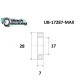 Black bearing csapágy váz forgáspont 17x28x7 mm MAX 17287 2RS UB-17287-MAX