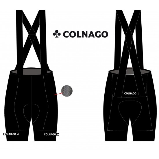 COLNAGO BIB cycling shorts, black, comfort pads