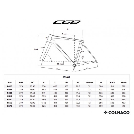 COLNAGO C68 Disc SRAM RED ETAP AXS 12S road bicycle