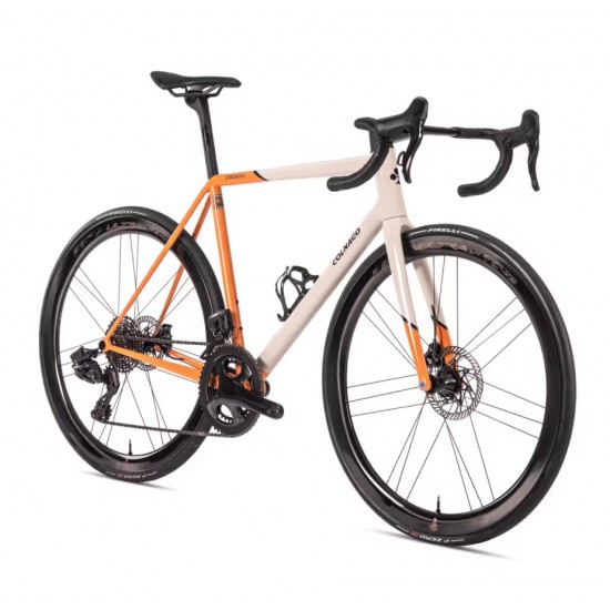 COLNAGO Steelnovo DISC tárcsafékes modern acél országúti kerékpár Campagnolo Super Record WRL Bora WTO