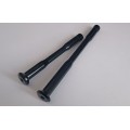 Through axle, wheel quick release skewers
