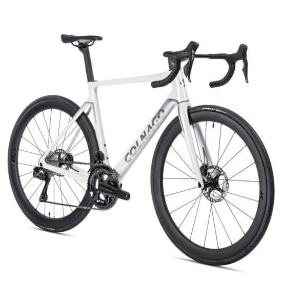 COLNAGO kerékpár országúti V4 Disc tárcsafékes Shimano ULTEGRA Di2 R8170 Vision SC45 karbon kerékkel és CC01 integrált kormánnyal