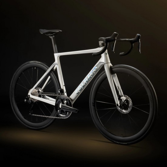 COLNAGO kerékpár országúti V4 Disc tárcsafékes Shimano ULTEGRA Di2 R8170 Vision SC45 karbon kerékkel és CC01 integrált kormánnyal