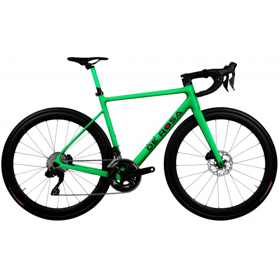 DE ROSA 838 országúti karbon kerékpár tárcsafékes, SRAM New Rival PowerMeter, Fulcrum Soniq AL