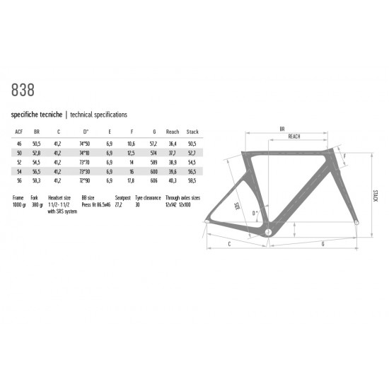 DE ROSA országúti kerékpár 838 tárcsafékes Shimano 105 Di2