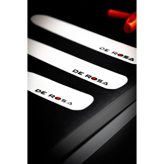 DE ROSA váz védő fólia matrica, logo, hátsó támvillára láncvillára