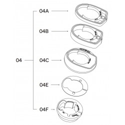 DEDA Alanera RS hézagoló , felső kupak és kormánycsapágy kiegészítő szett, kit HDRSKITX DEDA Alanera RS hézagoló , felső kupak és kormánycsapágy kiegészítő szett, kit HDRSKITX