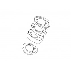 Deda Alanera hézagoló (spacer) kit 10 és 20 mm, alsó és felső záróval MY2018