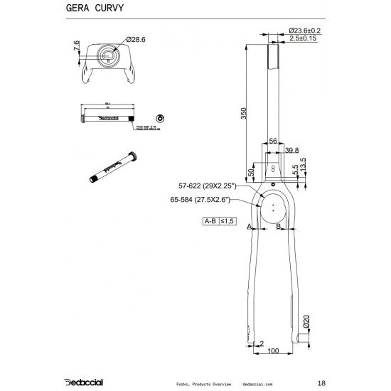 Deda villa gravel országúti kerékpár karbon CURVY első villa