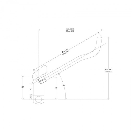 DEDA Parabolica Pro alu road bicycle / time trial / triathlon handlebar extensions