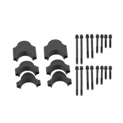 DEDA könyöklő alkatrész magasító 10 15 30 mm emelő hézagoló szett, csavarokkal, Parabolica Fastblack