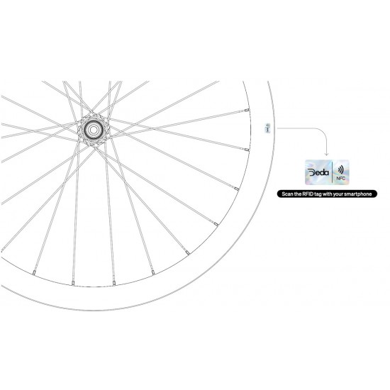 DEDA SL5 DB tárcsafékes karbon peremes országúti kerékszett, tubeless ready