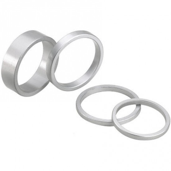 DEDA kormánycsapágy / villa / kormányszár alu hézagoló gyűrű (ezüst)